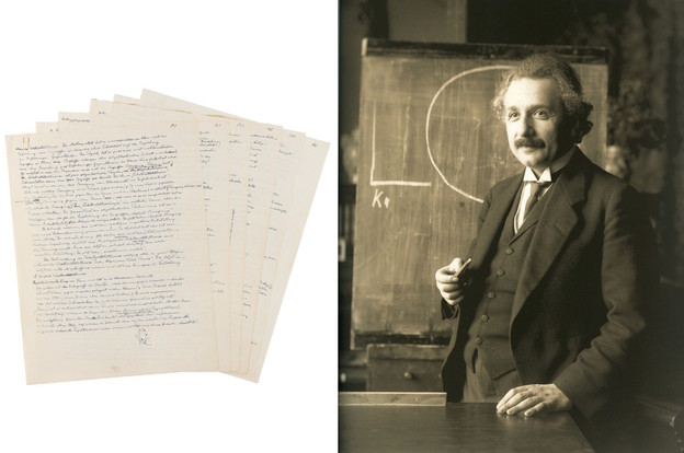 Einsteinov rukopis o teoriji relativnosti ide na dražbu