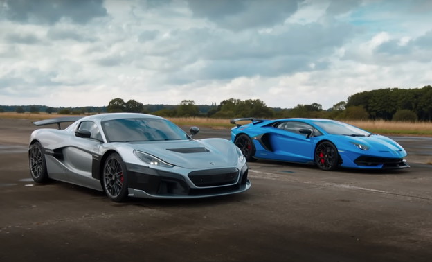 VIDEO: Nevera vs Lamborghini Aventador SVJ