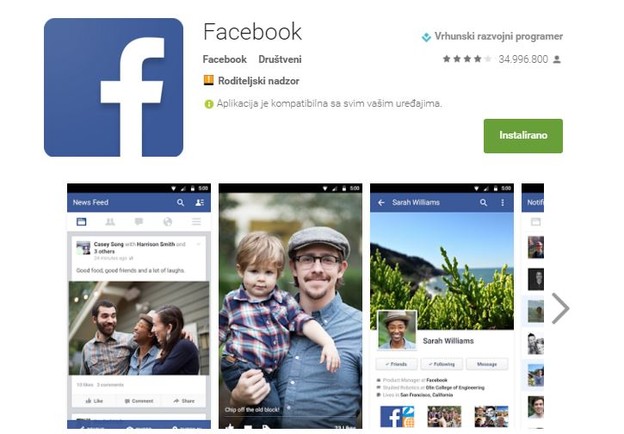 Facebook je top aplikacija na telefonima
