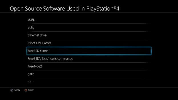 PS4 konzola radi na FreeBSD kernelu