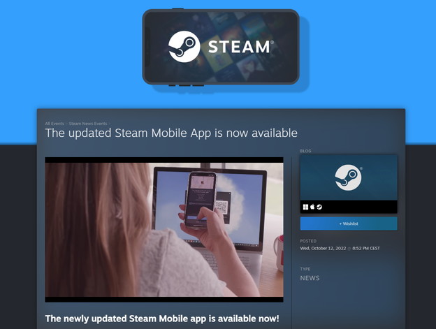 VIDEO: Nova mobilna Steam aplikacija