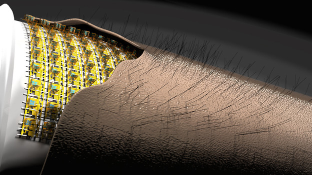 Magnetske dlačice za osjećaj dodira elektronske kože